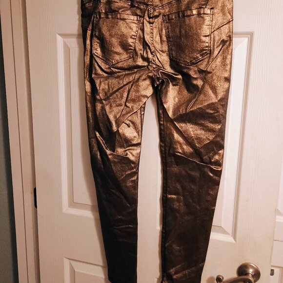 Juicy Couture Copper Pants, 12, Pull on Jegging,, Hi Rise, New - Picture 2 of 3